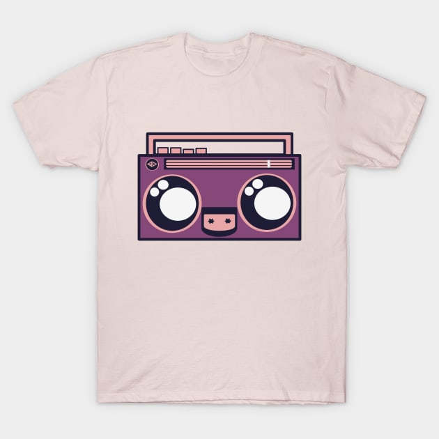 BOOMBOXIE; pnk + pch T-Shirt by ambrdsgn